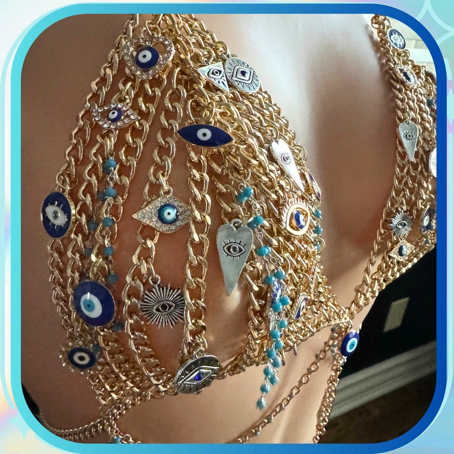 Evil Eye Charm Top - Made to Order